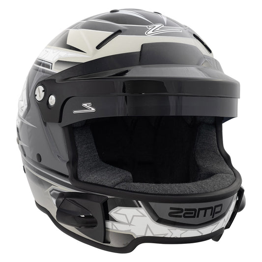 Zamp RL-70E SNELL / FIA8859-2015 Helmet Black/Gray/Lt Gray Medium