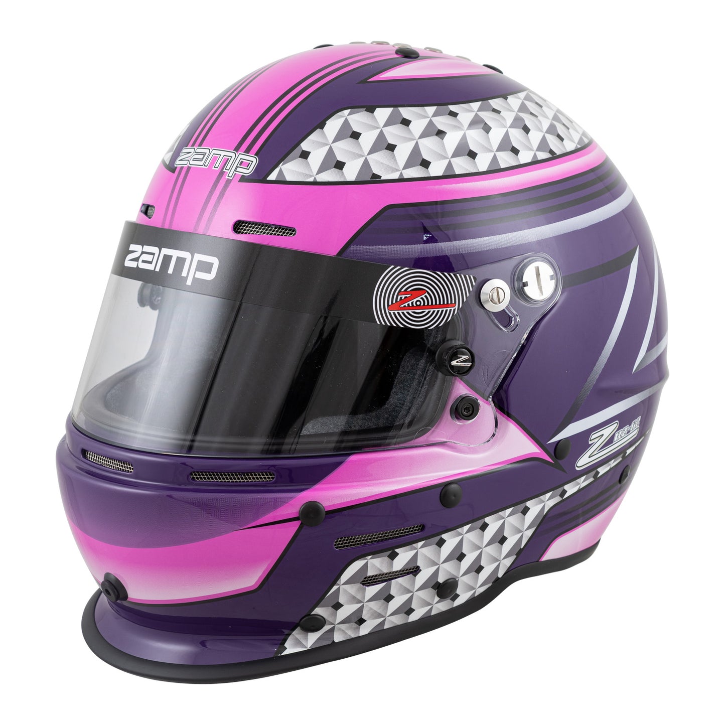 Zamp RZ-62 Aramid Mix SNELL SA2020 Helmet Pink/Purple XX-Large
