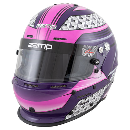 Zamp RZ-62 Aramid Mix SNELL SA2020 Helmet Pink/Purple XX-Large