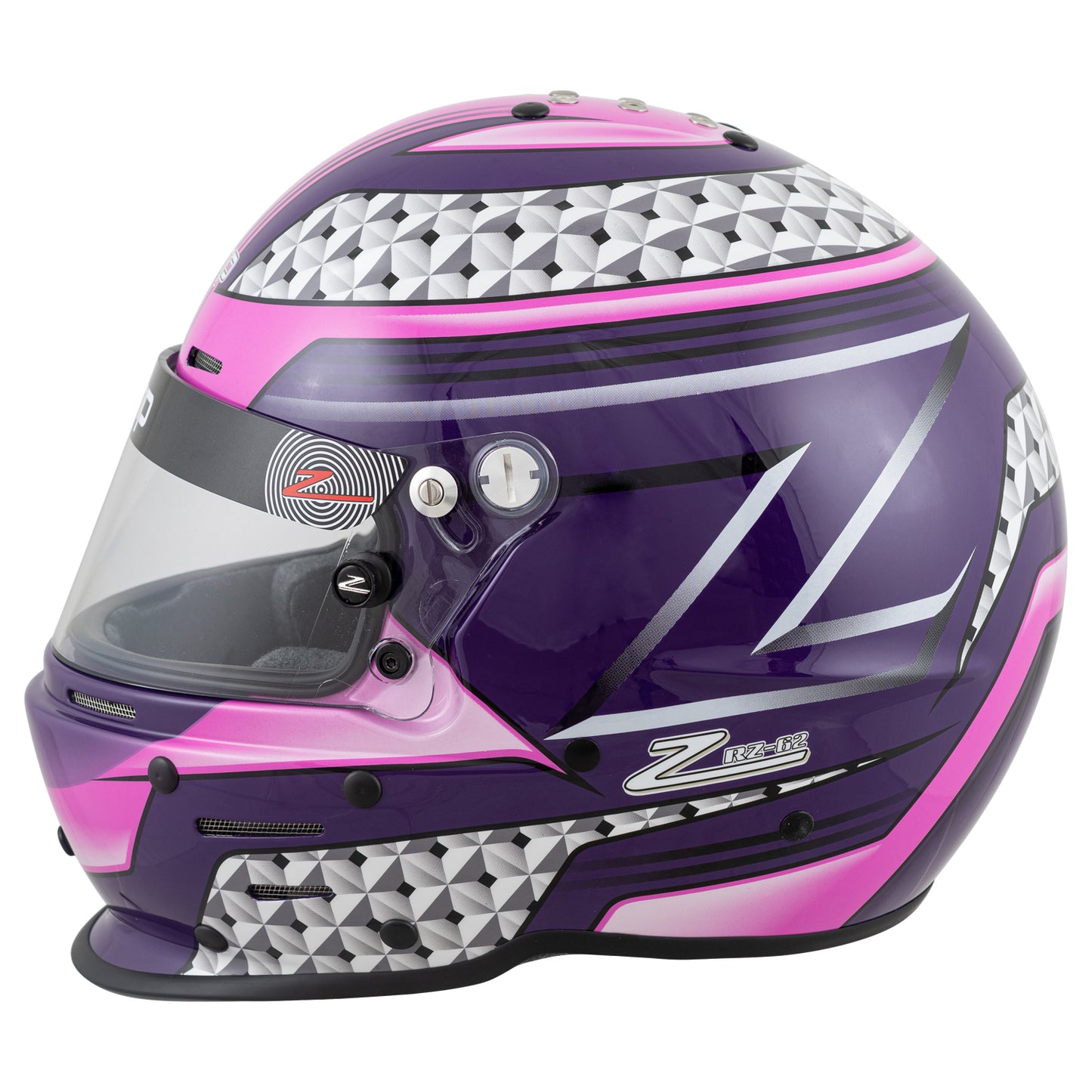 Zamp RZ-62 Aramid Mix SNELL SA2020 Helmet Pink/Purple XX-Large