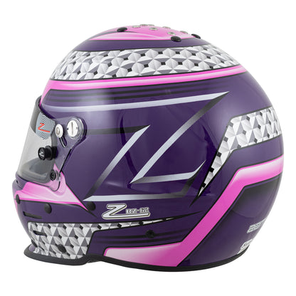 Zamp RZ-62 Aramid Mix SNELL SA2020 Helmet Pink/Purple XX-Large