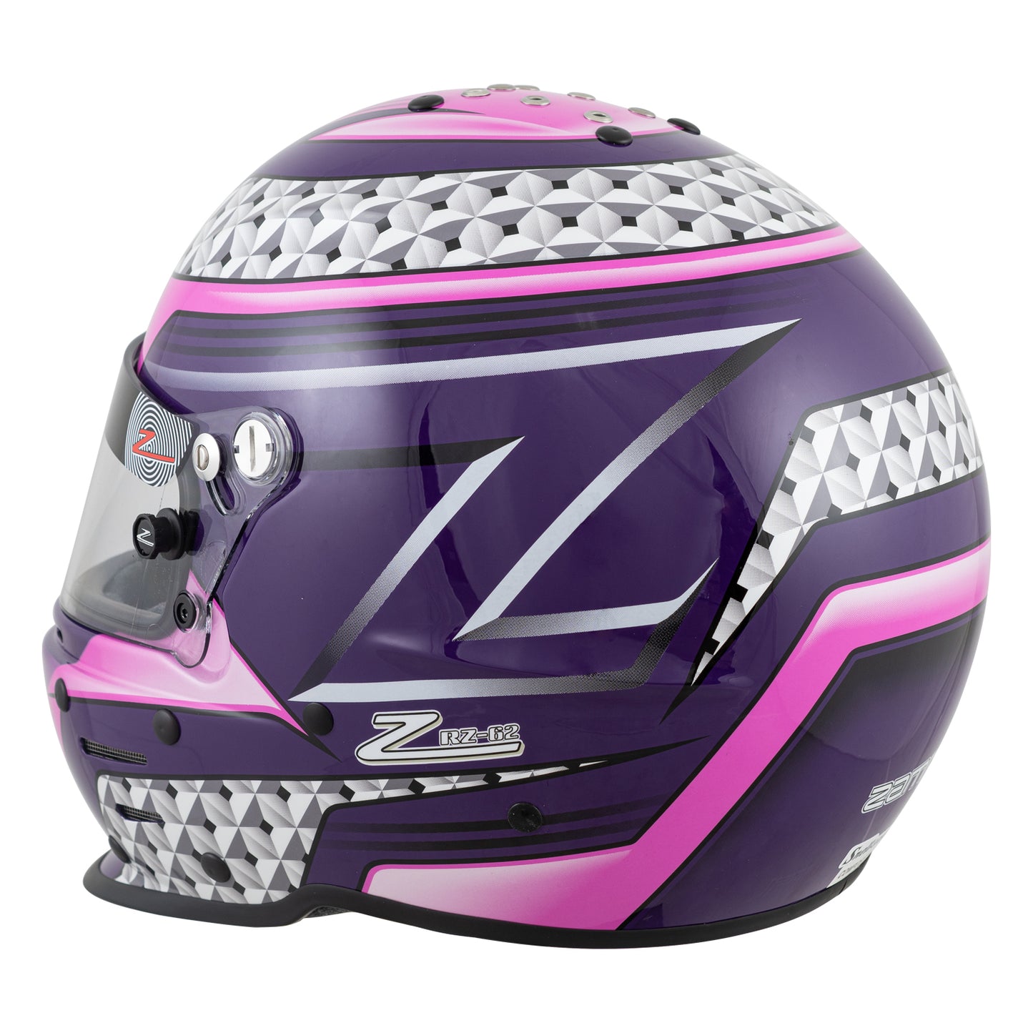 Zamp RZ-62 Aramid Mix SNELL SA2020 Helmet Pink/Purple X-Small
