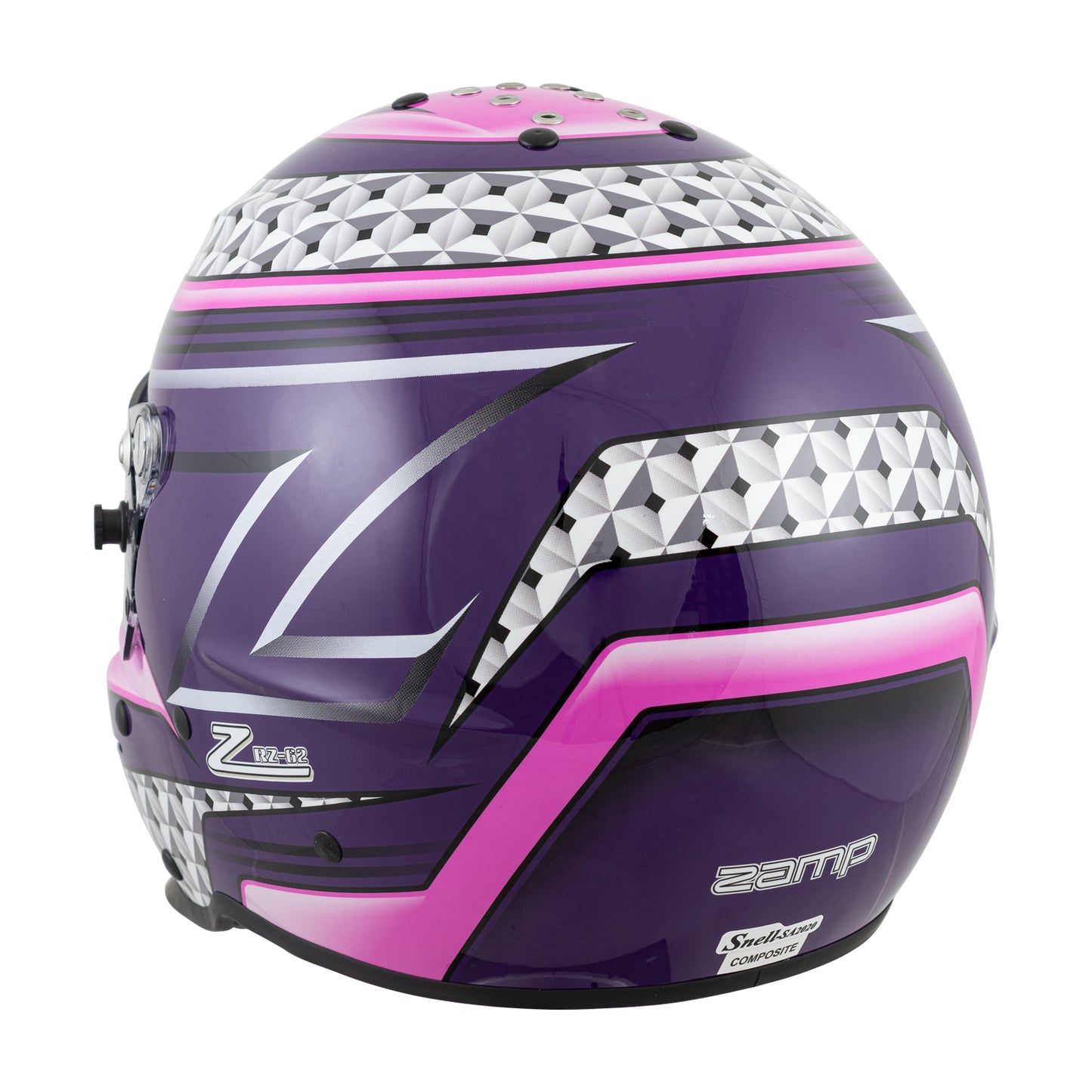Zamp RZ-62 Aramid Mix SNELL SA2020 Helmet Pink/Purple XX-Large