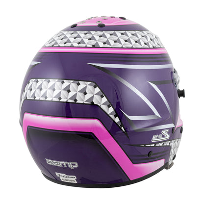 Zamp RZ-62 Aramid Mix SNELL SA2020 Helmet Pink/Purple XX-Large