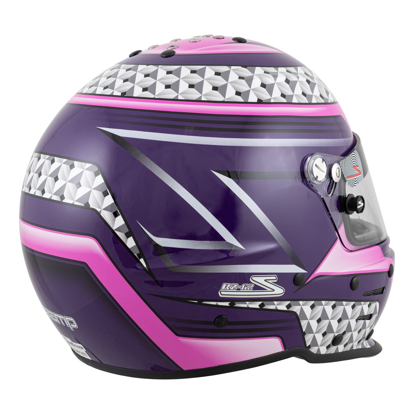 Zamp RZ-62 Aramid Mix SNELL SA2020 Helmet Pink/Purple X-Small