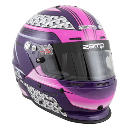 Zamp RZ-62 Aramid Mix SNELL SA2020 Helmet Pink/Purple XX-Large