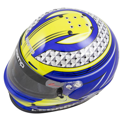 Zamp RZ-62 Aramid Mix SNELL SA2020 Blue/Green X-Large