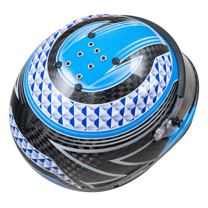 Zamp RZ-65D  Carbon SNELL SA2020 Flo Blue /Gray Small