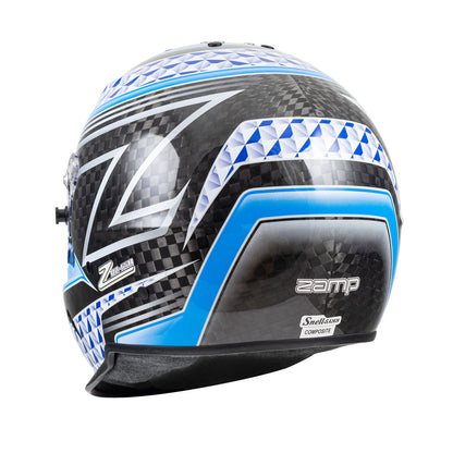Zamp RZ-65D  Carbon SNELL SA2020 Flo Blue /Gray Small