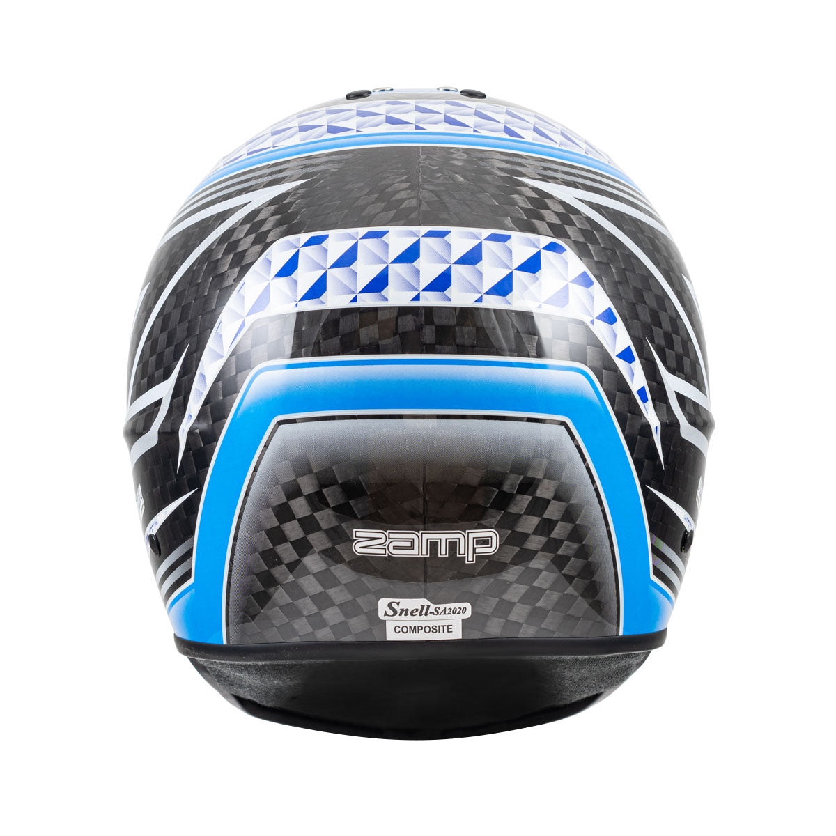 Zamp RZ-65D  Carbon SNELL SA2020 Flo Blue /Gray Small
