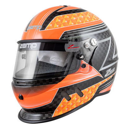 Zamp RZ-65D  Carbon SNELL SA2020 Flo Org/Yel Medium