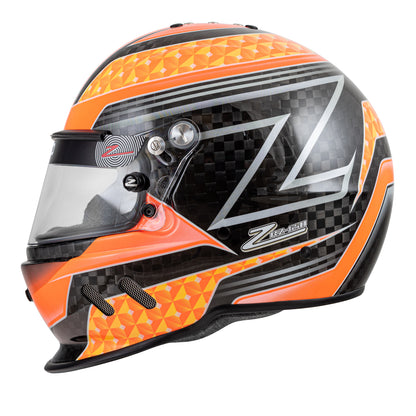 Zamp RZ-65D  Carbon SNELL SA2020 Flo Org/Yel Medium