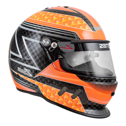 Zamp RZ-65D  Carbon SNELL SA2020 Flo Org/Yel X-Large