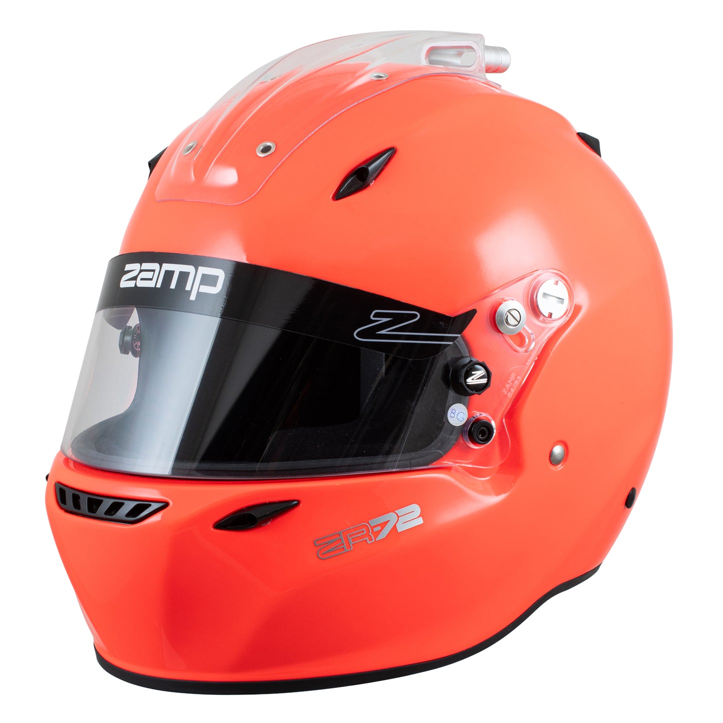 Zamp ZR-72 Made in Italy Snell SA2020/FIA8859-2015 Helmet Gloss Fluo Orange Medium Z-24 Anti-Fog Clear Shield