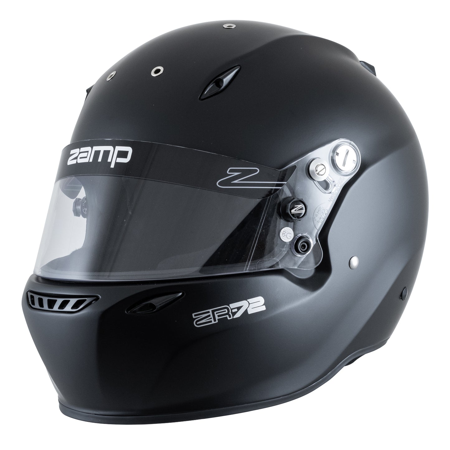 Zamp ZR-72 Made in Italy Snell SA2020/FIA8859-2015 Helmet Flat Black Medium Z-24 Anti-Fog Clear Shield