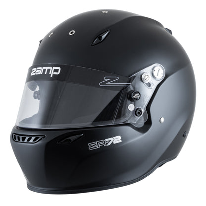 Zamp ZR-72 Made in Italy Snell SA2020/FIA8859-2015 Helmet Flat Black Medium Z-24 Anti-Fog Clear Shield