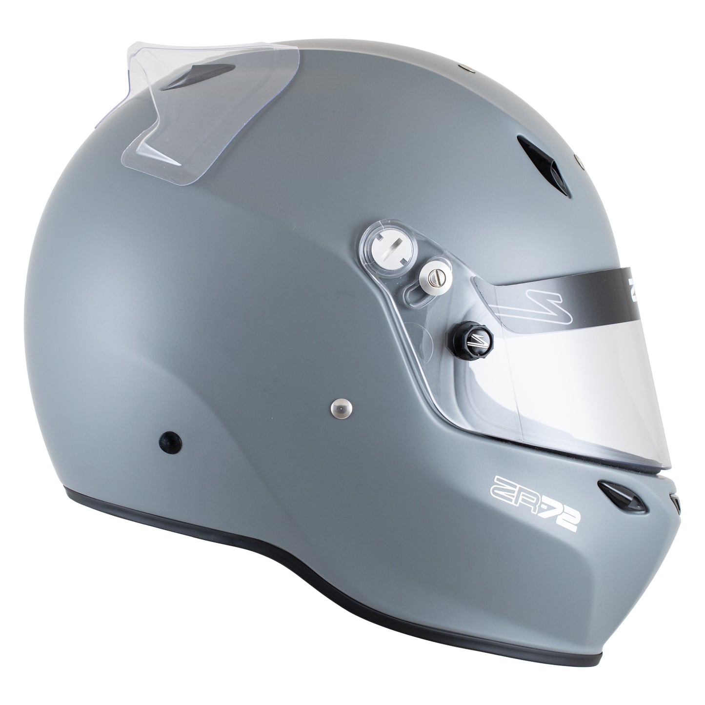 Zamp ZR-72 Made in Italy Snell SA2020/FIA8859-2015 Helmet Matte Gray Medium Z-24 Anti-Fog Clear Shield