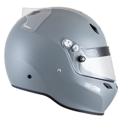 Zamp ZR-72 Made in Italy Snell SA2020/FIA8859-2015 Helmet Matte Gray Medium Z-24 Anti-Fog Clear Shield