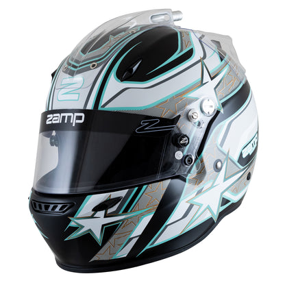 Zamp ZR-72 Made in Italy Snell SA2020/FIA8859-2015 Helmet Blk/Gry/Lt Gry XX-Large Z-24 Anti-Fog Clear Shield