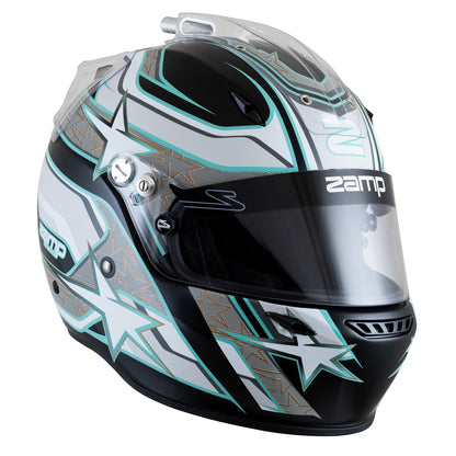 Zamp ZR-72 Made in Italy Snell SA2020/FIA8859-2015 Helmet Blk/Gry/Lt Gry X-Large Z-24 Anti-Fog Clear Shield