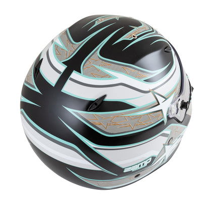 Zamp ZR-72 Made in Italy Snell SA2020/FIA8859-2015 Helmet Blk/Gry/Lt Gry X-Large Z-24 Anti-Fog Clear Shield