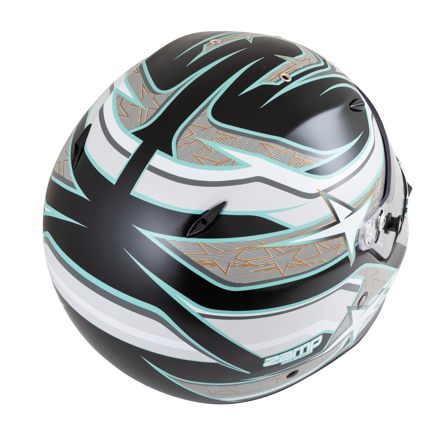 Zamp ZR-72 Made in Italy Snell SA2020/FIA8859-2015 Helmet Blk/Gry/Lt Gry XX-Large Z-24 Anti-Fog Clear Shield