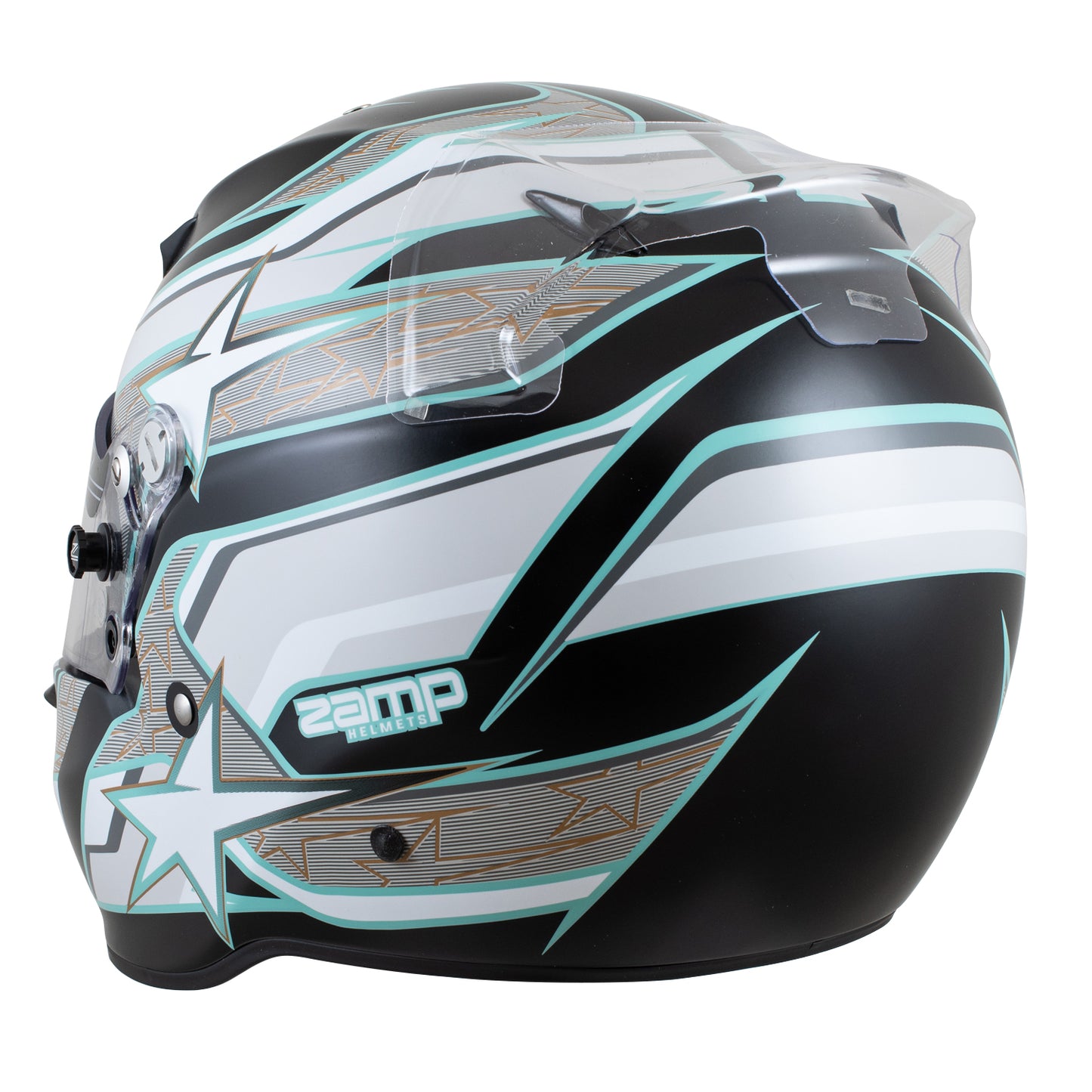 Zamp ZR-72 Made in Italy Snell SA2020/FIA8859-2015 Helmet Blk/Gry/Lt Gry Medium Z-24 Anti-Fog Clear Shield