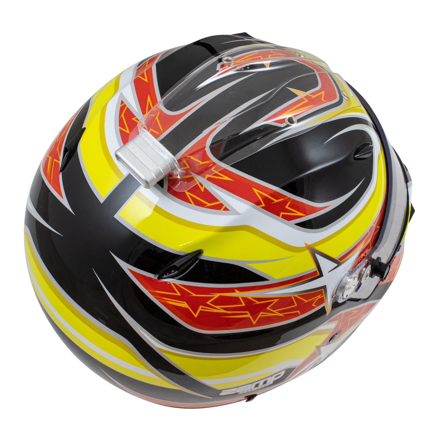 Zamp ZR-72 Made in Italy Snell SA2020/FIA8859-2015 Helmet Blk/Yel/Org XX-Large Z-24 Anti-Fog Clear Shield