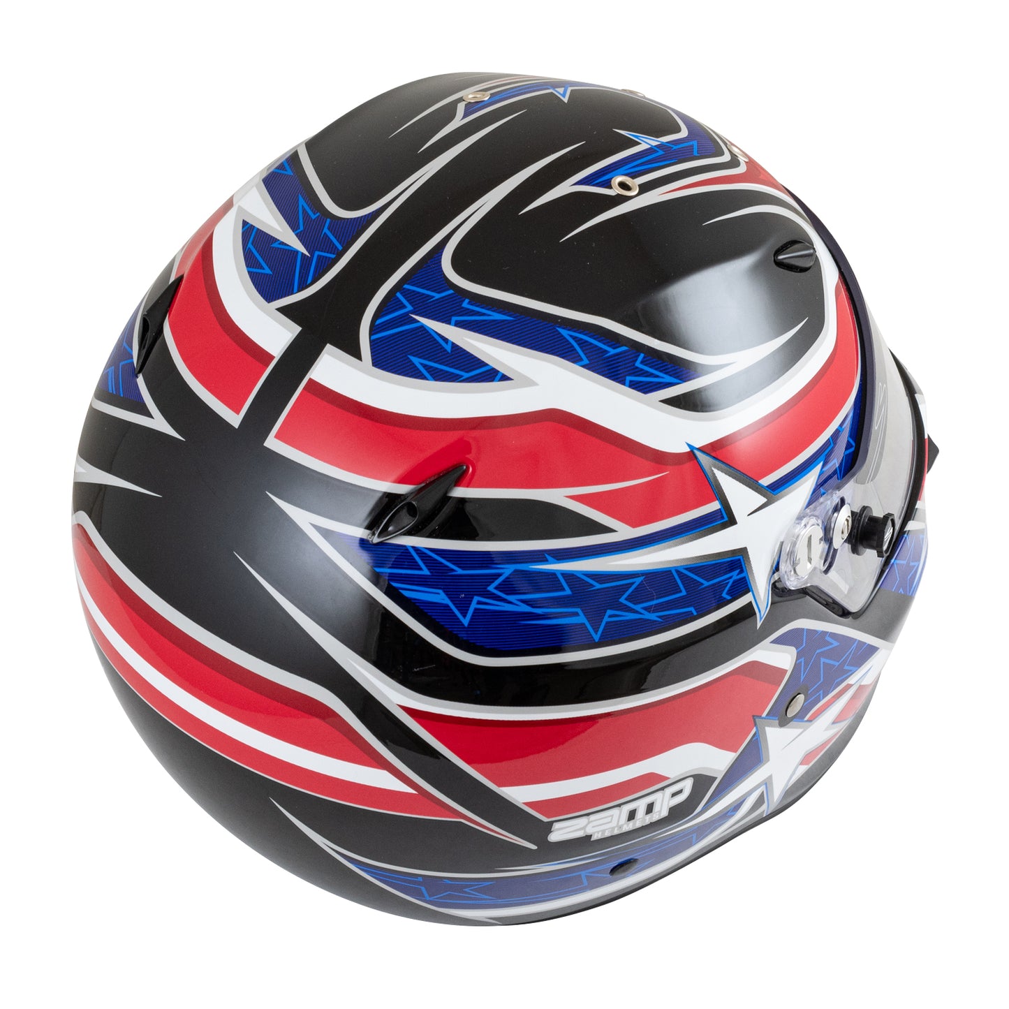 Zamp ZR-72 Made in Italy Snell SA2020/FIA8859-2015 Helmet Blk/Red/Blue 3X-Large Z-24 Anti-Fog Clear Shield