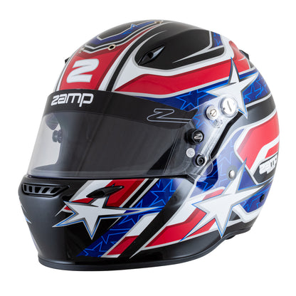 Zamp ZR-72 Made in Italy Snell SA2020/FIA8859-2015 Helmet Blk/Red/Blue X-Large Z-24 Anti-Fog Clear Shield