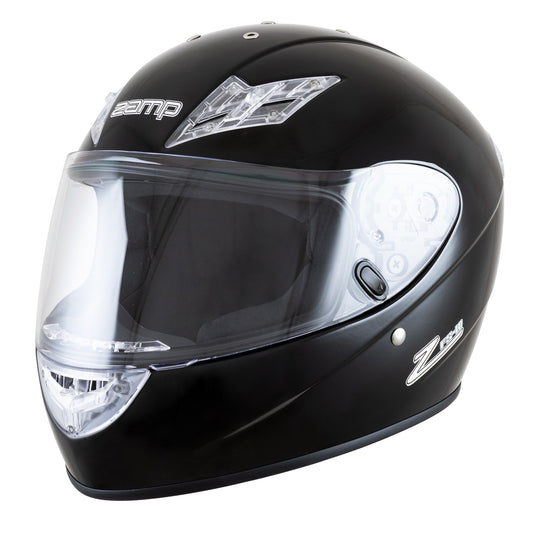 Zamp FS-10 SNELL M2025D / DOT Z19 Series Shield Gloss Black XX-Large