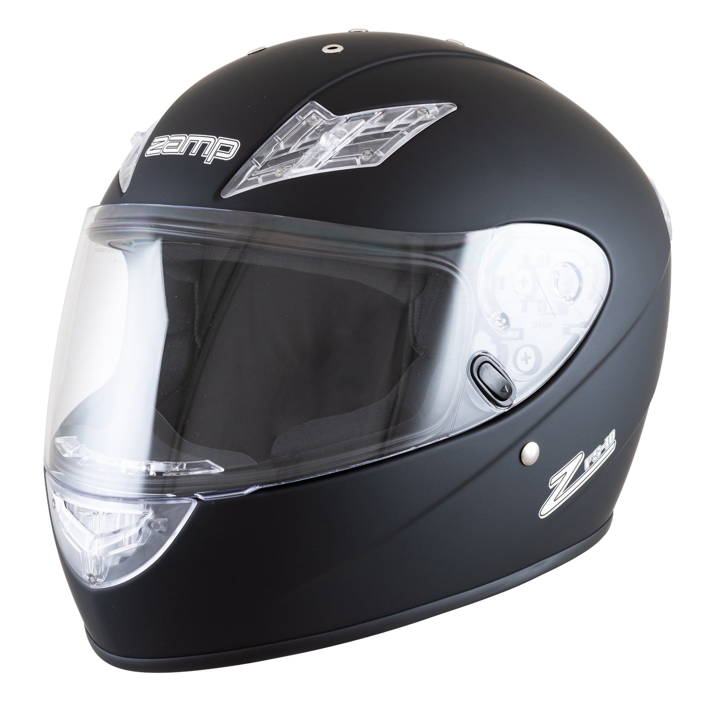 Zamp FS-10 SNELL M2025D / DOT Z19 Series Shield Matte Black Large