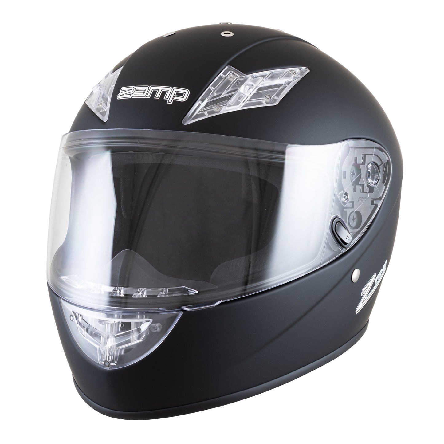 Zamp FS-10 SNELL M2025D / DOT Z19 Series Shield Matte Black Large