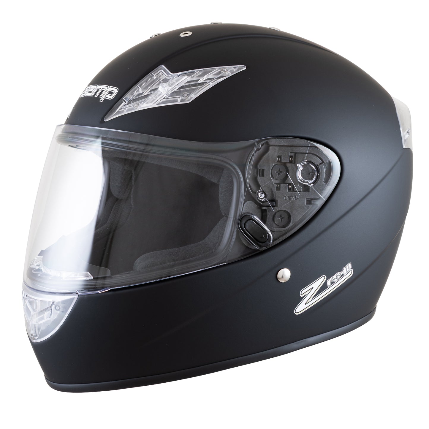 Zamp FS-10 SNELL M2025D / DOT Z19 Series Shield Matte Black Large