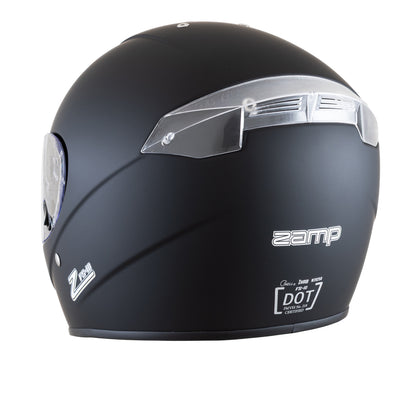Zamp FS-10 SNELL M2025D / DOT Z19 Series Shield Matte Black Large