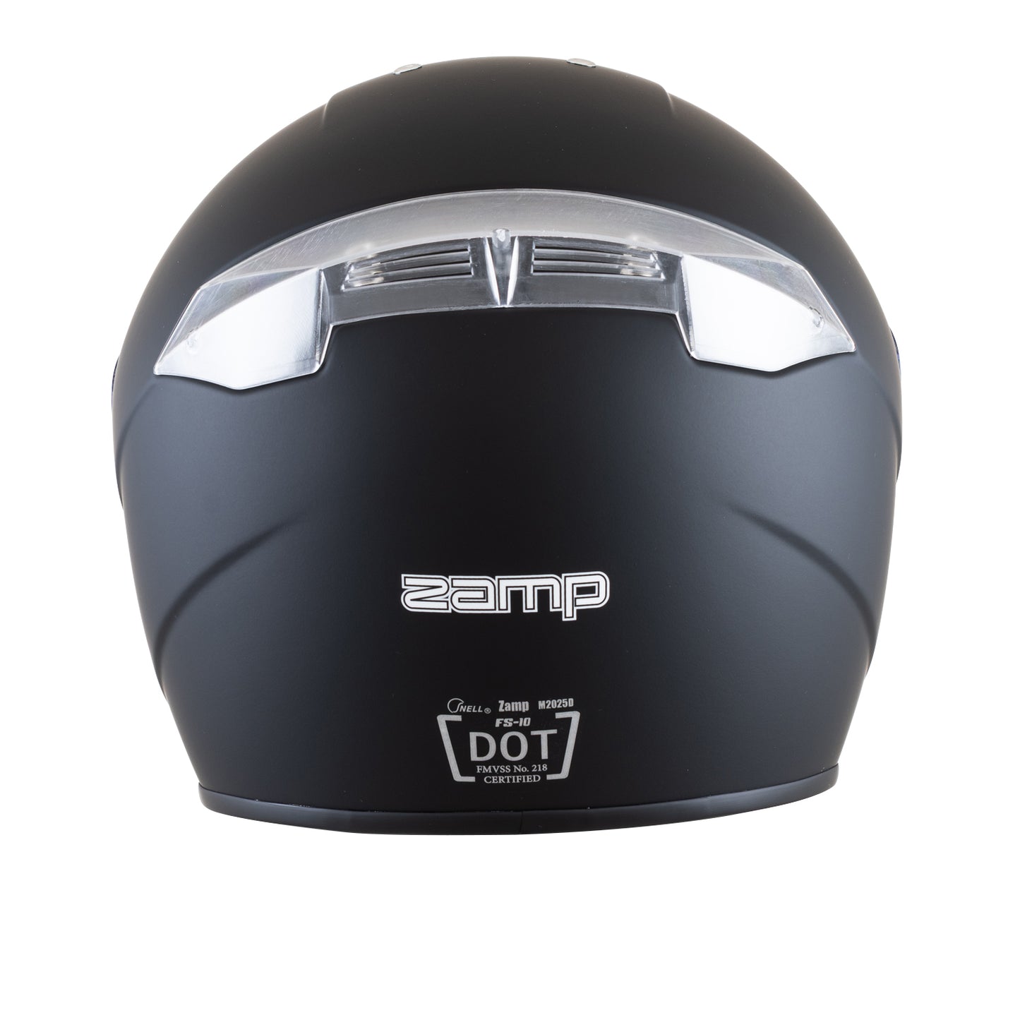 Zamp FS-10 SNELL M2025D / DOT Z19 Series Shield Matte Black Large