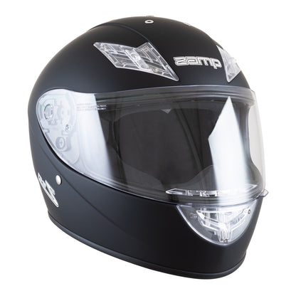 Zamp FS-10 SNELL M2025D / DOT Z19 Series Shield Matte Black Large