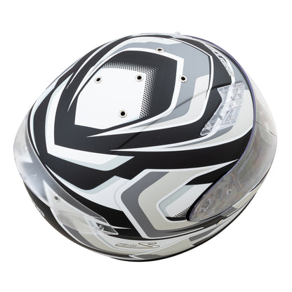 Zamp FS-10 SNELL M2025D / DOT Z19 Series Shield Silver/Black Matte Medium