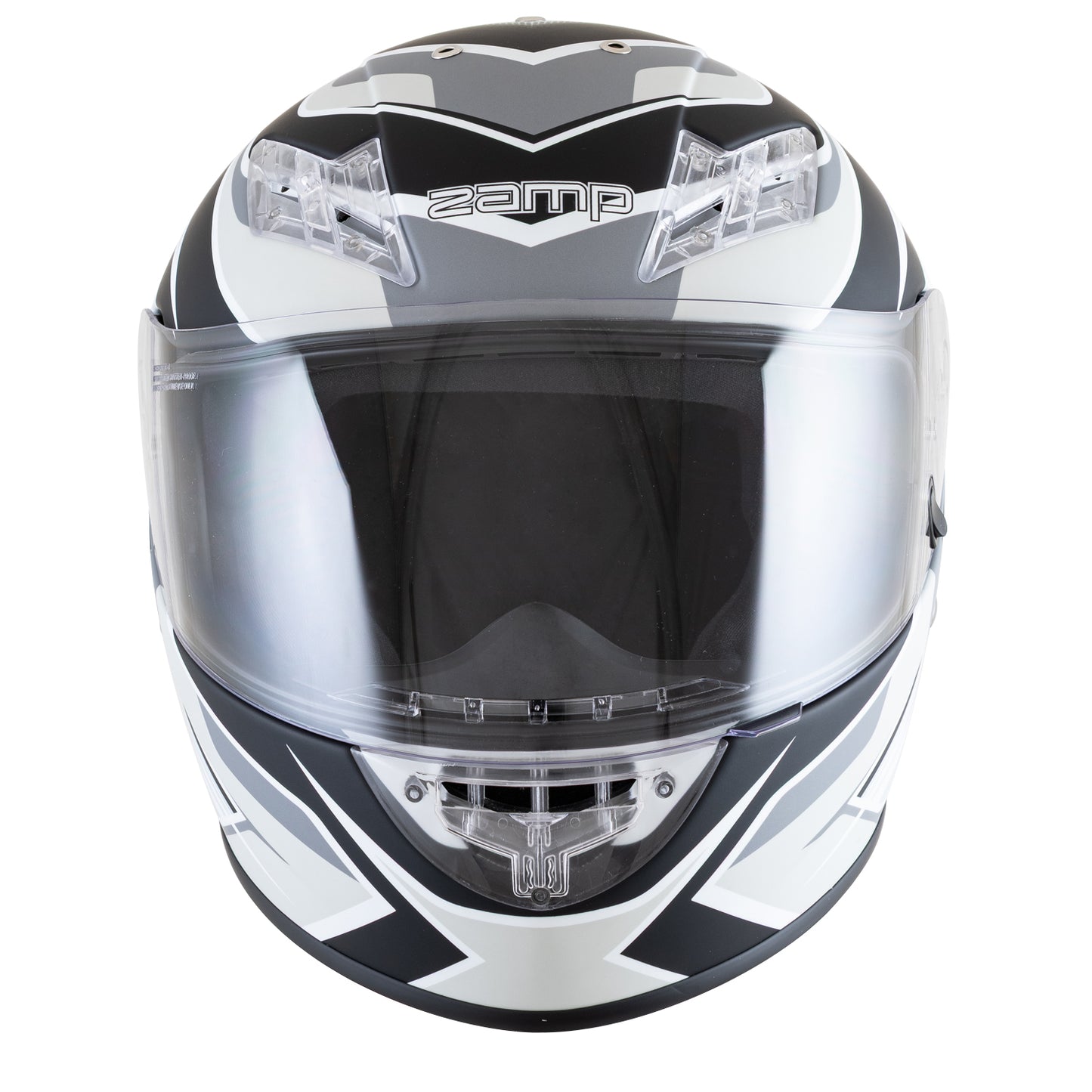 Zamp FS-10 SNELL M2025D / DOT Z19 Series Shield Silver/Black Matte Medium