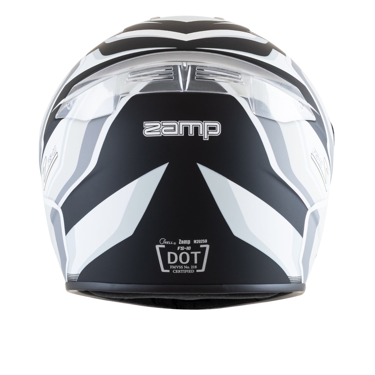 Zamp FS-10 SNELL M2025D / DOT Z19 Series Shield Silver/Black Matte Medium