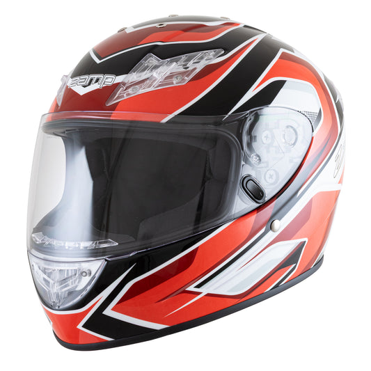 Zamp FS-10 SNELL M2025D / DOT Z19 Series Shield Red/Black Graphic XX-Large