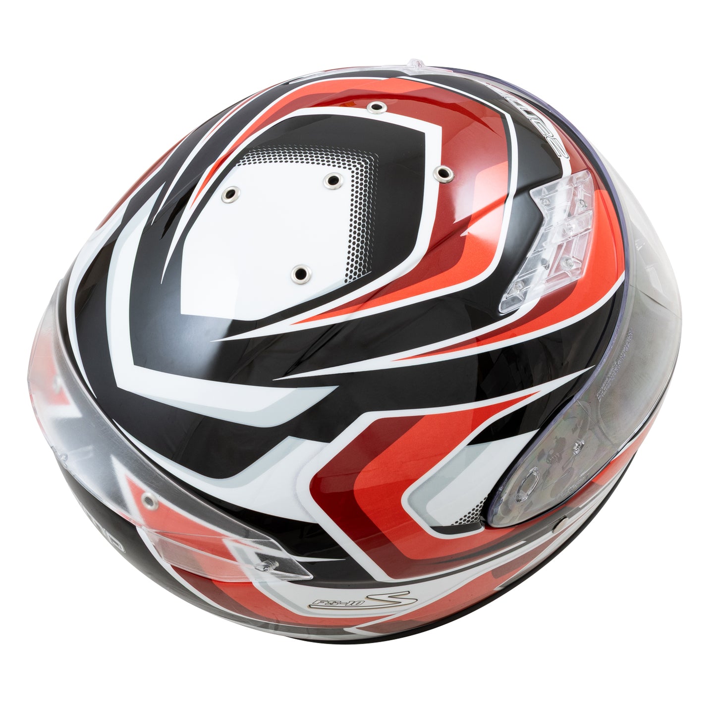 Zamp FS-10 SNELL M2025D / DOT Z19 Series Shield Red/Black Graphic X-Small