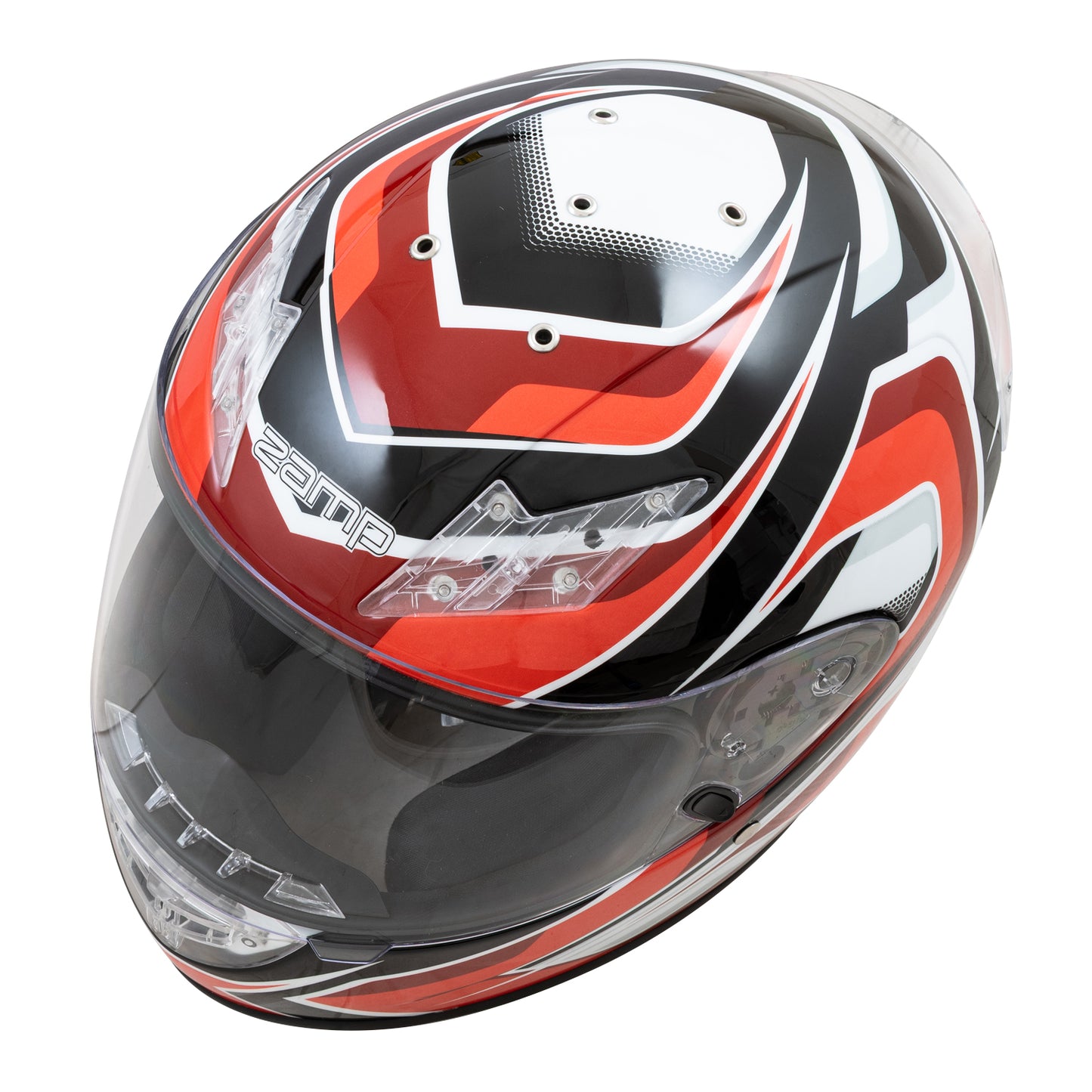 Zamp FS-10 SNELL M2025D / DOT Z19 Series Shield Red/Black Graphic X-Small