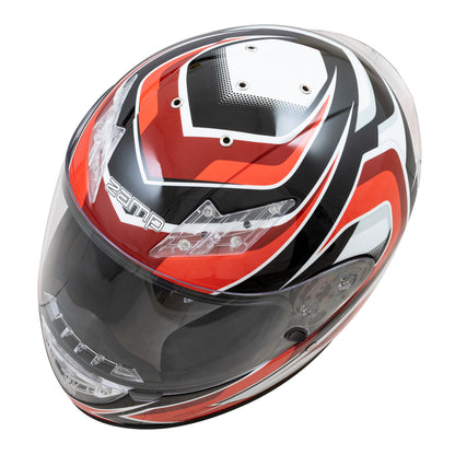 Zamp FS-10 SNELL M2025D / DOT Z19 Series Shield Red/Black Graphic X-Small