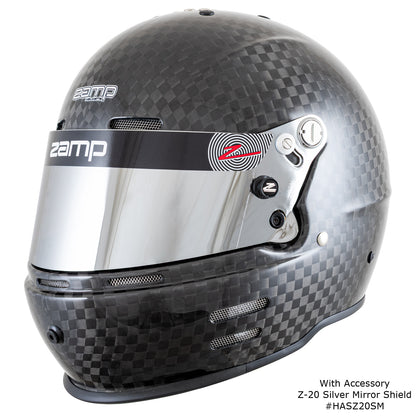 Zamp RZ-66C SNELL SA2025 Carbon Medium Z-20 Anti-Fog Clear Shield Series 28 Interior
