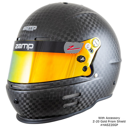 Zamp RZ-66C SNELL SA2025 Matte Carbon Small Z-20 Anti-Fog Clear Shield Series 28 Interior