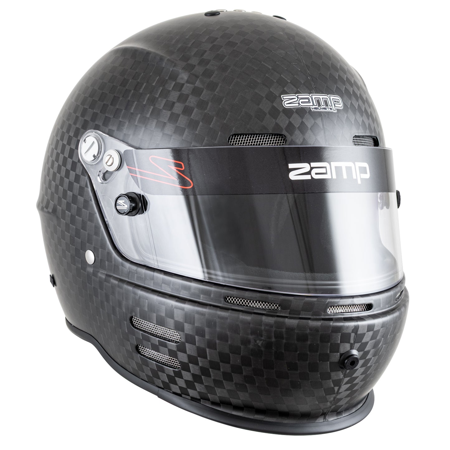 Zamp RZ-66C SNELL SA2025 Matte Carbon Large Z-20 Anti-Fog Clear Shield Series 28 Interior