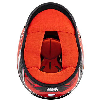 Zamp RZ-67D SNELL SA2025 Carbon Flo Red/Lt Red 3X-Large Z-20 Anti-Fog Clear Shield Color Match Series 28 Interior