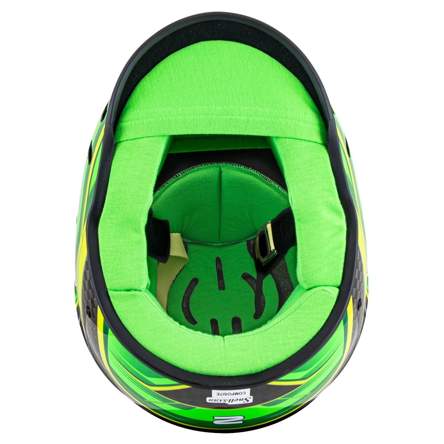 Zamp RZ-67D SNELL SA2025 Carbon Flo Green/Lt Grn X-Small Z-20 Anti-Fog Clear Shield Color Match Series 28 Interior