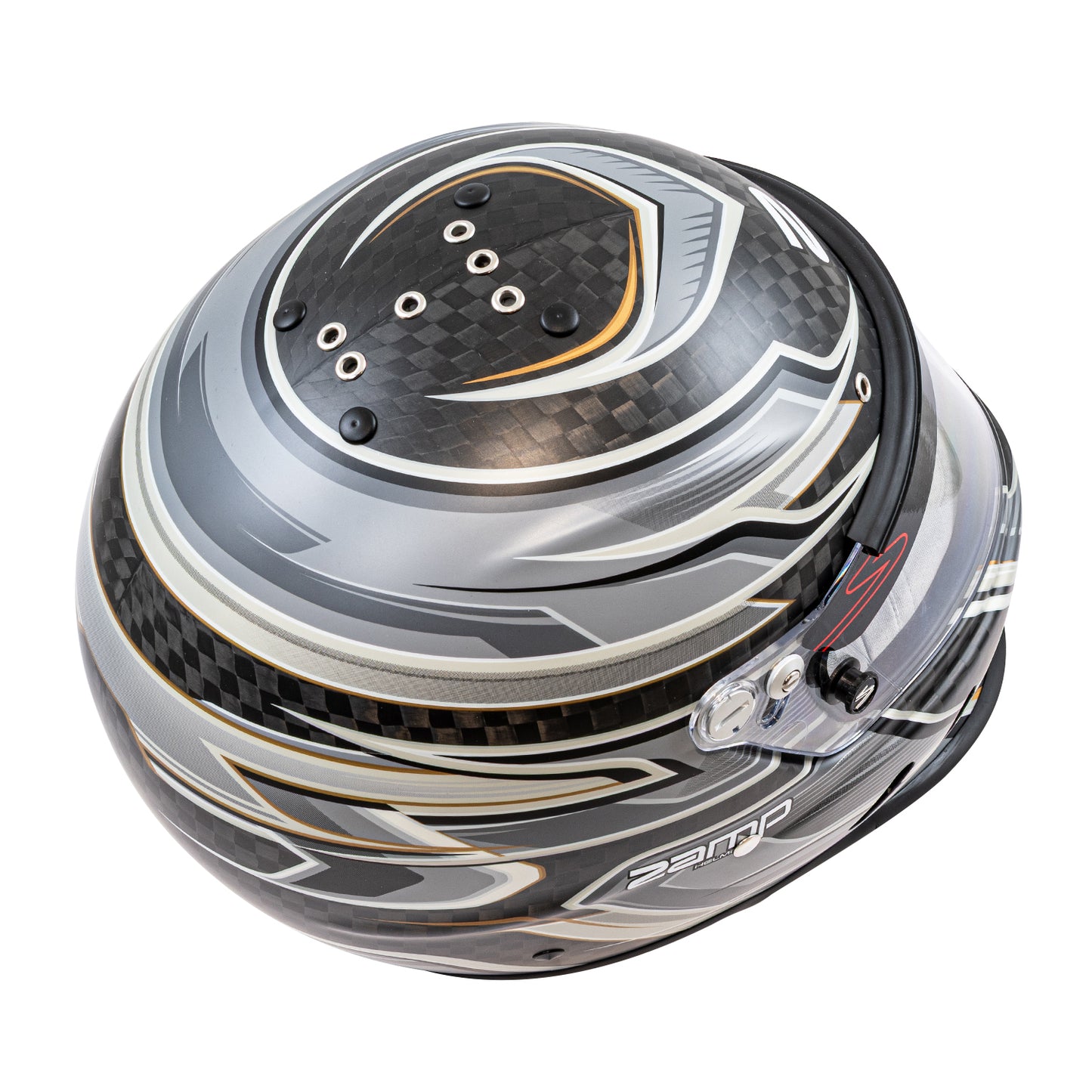 Zamp RZ-67D SNELL SA2025 Carbon Flo Gray/Lt Gray 3X-Large Z-20 Anti-Fog Clear Shield Color Match Series 28 Interior
